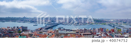 Panoramic image of Istanbul with Galata Bridge  40074752
