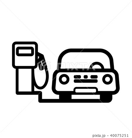 Passenger Car at gas pump Passenger Car at gas pump 40075251