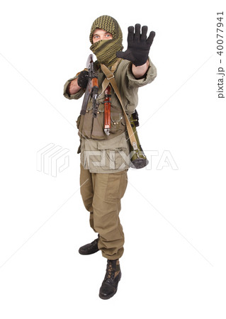 mercenary with AK 47 40077941
