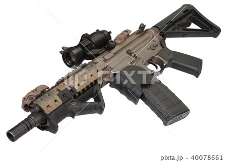M4 special forces rifle isolated on a white  40078661