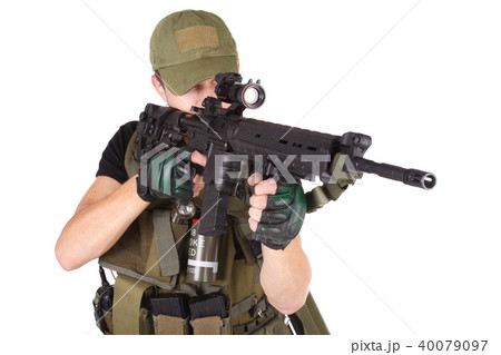 mercenary with m16 rifle mercenary with m16 rifle 40079097