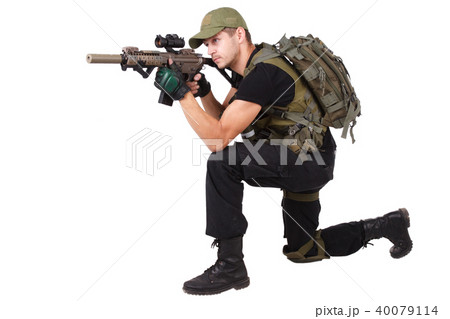 mercenary with m4 rifle 40079114