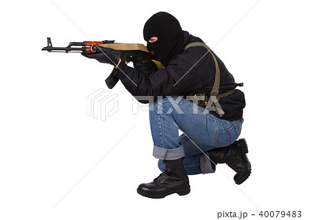 insurgent with AK 47 40079483