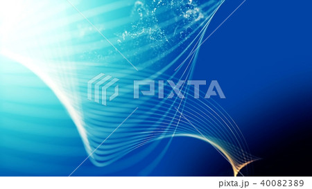 Background with nice abstract blue waves 40082389