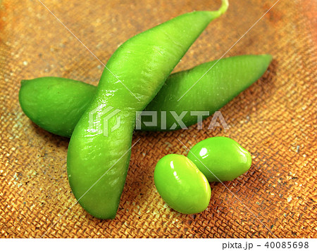 塩茹での枝豆 夏のおつまみ 塩茹での枝豆 夏のおつまみ 40085698