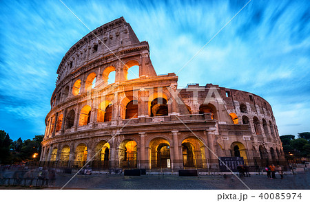 Colosseum in Rome, Italy - Long Exposure Shot Colosseum in Rome, Italy - Long Exposure Shot 40085974