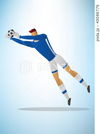Illustration of football goalkeeper player 04 40086776