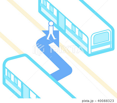 乗り換えのイラスト 40088323
