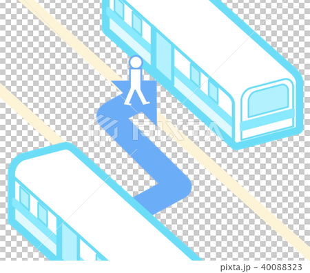 乗り換えのイラスト 40088323