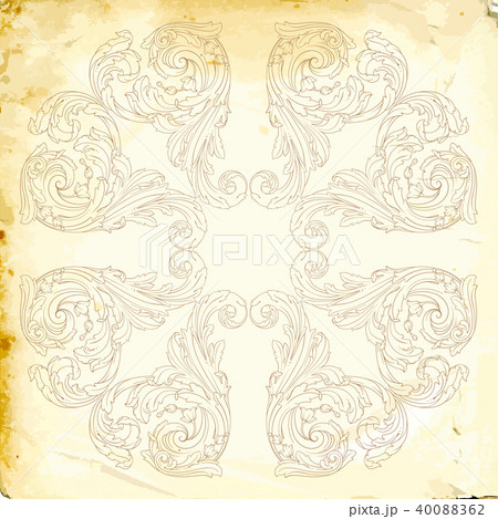 Vector baroque of vintage elements for design.  40088362