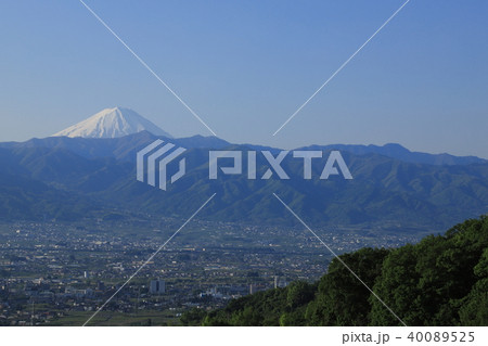 甲府盆地の風景 40089525