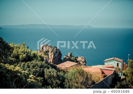 Sea Italy, Italia, Riviera landscape, tourism, travel, coast, europe, summer, vacation, water 40091686