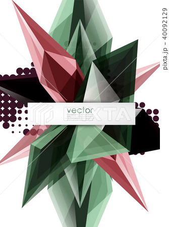 Colorful blooming crystals vector abstract background Colorful blooming crystals vector abstract background 40092129