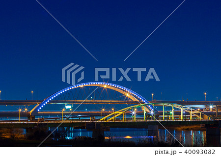 五色桜大橋 夜景 五色桜大橋 夜景 40093082