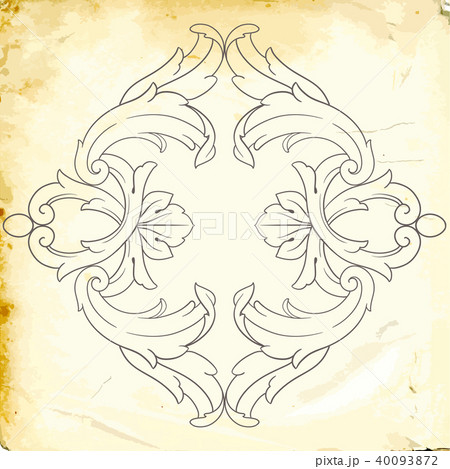 Vector baroque of vintage elements for design. Vector baroque of vintage elements for design. 40093872