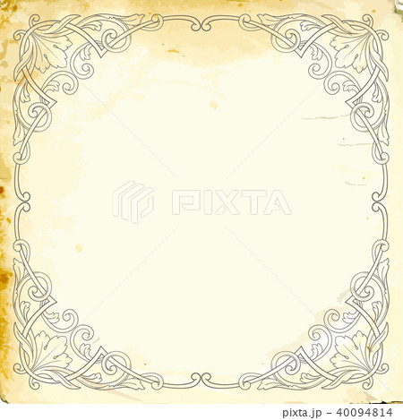 Vector baroque of vintage elements for design.  40094814