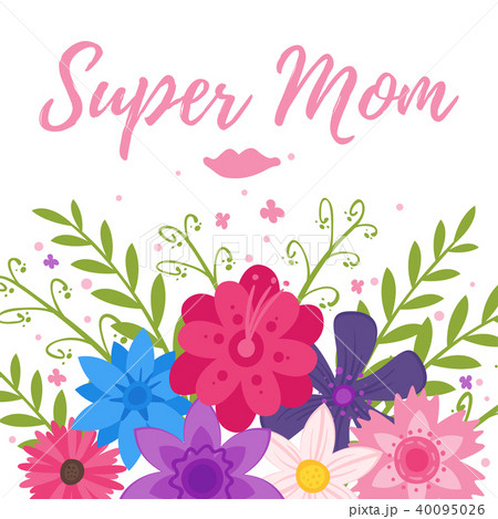 Mother's Day greeting card template 40095026