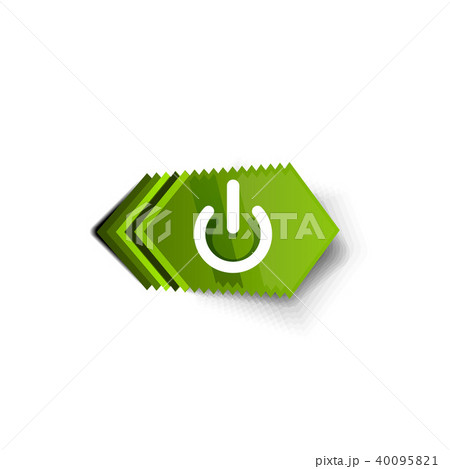 Start power button, ui icon design, on off symbol 40095821