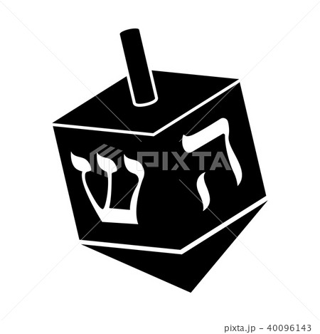 Jewish dreidel icon Jewish dreidel icon 40096143