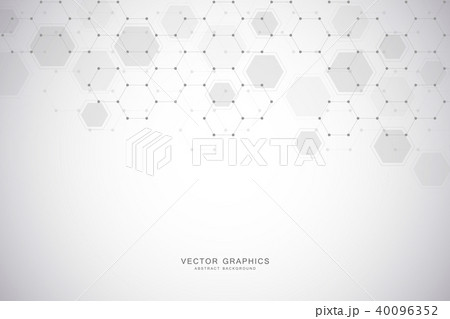 Medical background or science vector design. Molecular structure and chemical compounds. Geometric Medical background or science vector design. Molecular structure and chemical compounds. Geometric 40096352
