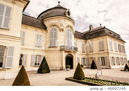 Schloss Niederweiden in Austria, yellow filter 40097240