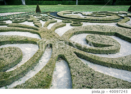 Garden labyrinth in Schloss Niederweiden, Austria Garden labyrinth in Schloss Niederweiden, Austria 40097243