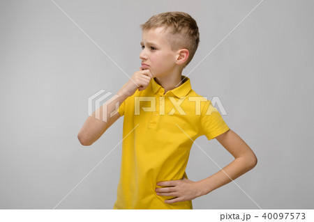 Teenage boy in T-shirt Teenage boy in T-shirt 40097573
