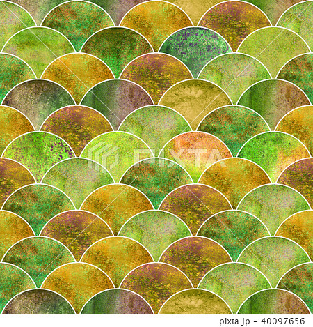 Fish scale wave japanese seamless pattern 40097656