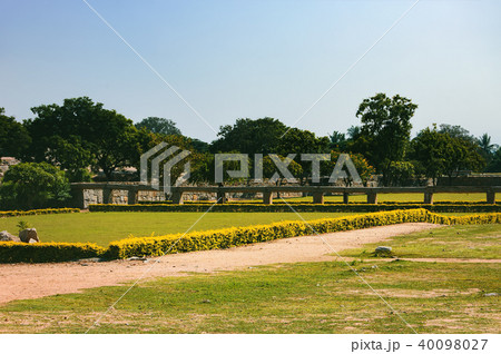 View of ancient stepwell in Hampi, India. View of ancient stepwell in Hampi, India. 40098027