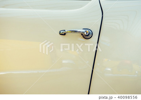 close up of the side parts on a sport vintage automobile 40098556