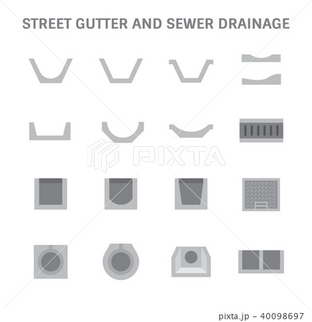 sewer gutter icon sewer gutter icon 40098697