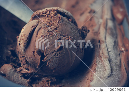 Homemade Chocolate ice cream scoop 40099061