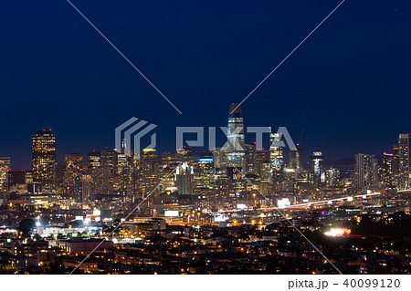 サンフランシスコ 夜景の写真素材