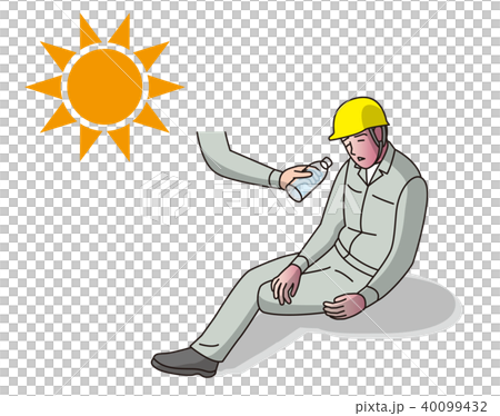 Heat stroke worker 40099432