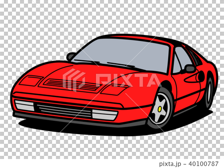Italian sports red car illustration 40100787