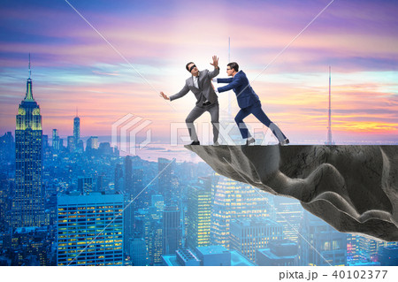 Business unethical competition concept with businessmen 40102377
