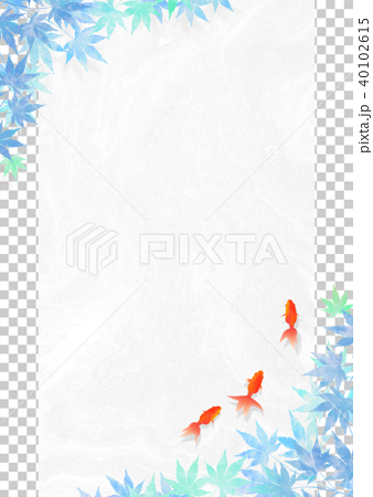 金魚 和紙_白 40102615