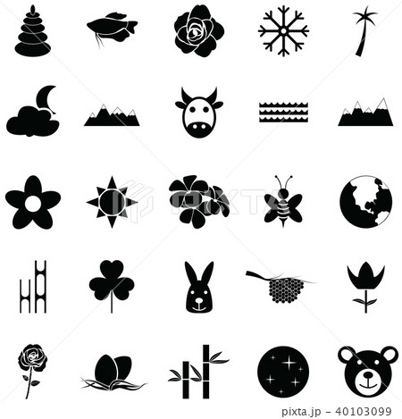 nature icon set 40103099