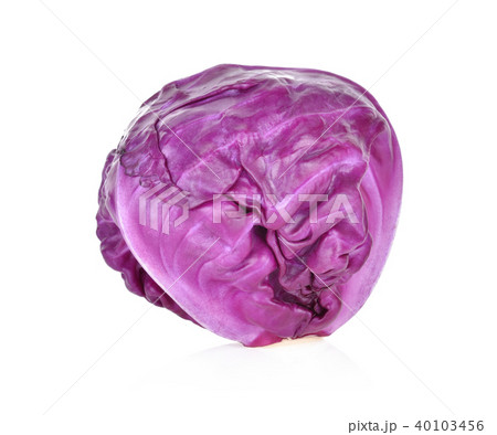 Purple cabbage isolated on white background Purple cabbage isolated on white background 40103456