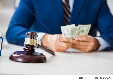 Lawyer receiving money as bribe Lawyer receiving money as bribe 40103552