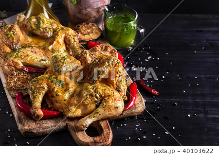 Chicken tabaka background 40103622