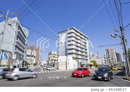 名古屋昭和区　都市風景 国道153号線　飯田街道　杁中交差点 40108037