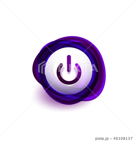 Glass transparent effect power start button, on off icon, vector UI or app symbol design Glass transparent effect power start button, on off icon, vector UI or app symbol design 40108137