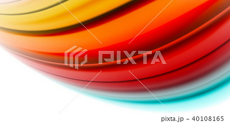 Gel jelly fluid flowing liquid rainbow style colours, wave abstract background, modern minimal 40108165