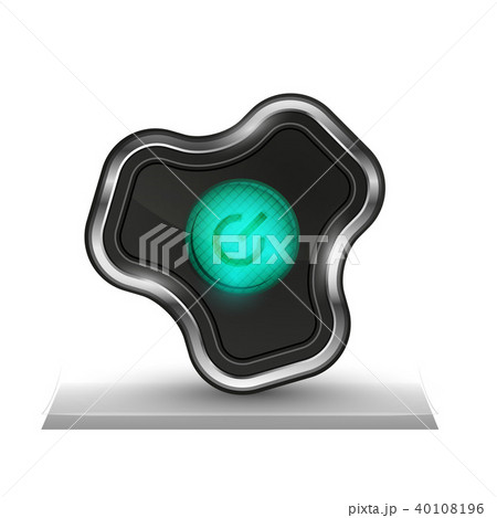 Techno futuristic start power button Techno futuristic start power button 40108196