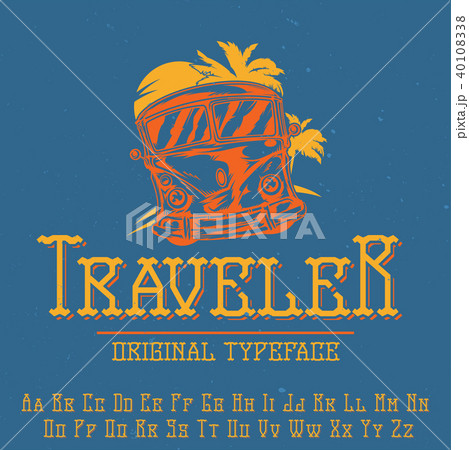 Original label typeface Original label typeface 40108338