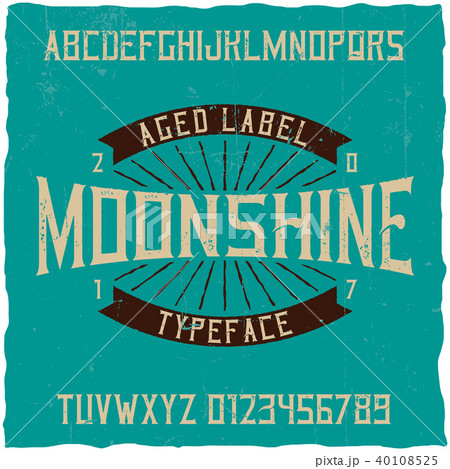 Vintage label typeface Vintage label typeface 40108525