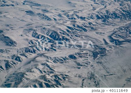 Top view winter season with mountain Top view winter season with mountain 40111649