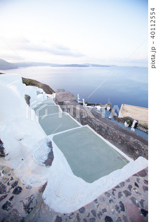 White architecture on Santorini island, Greece. 40112554