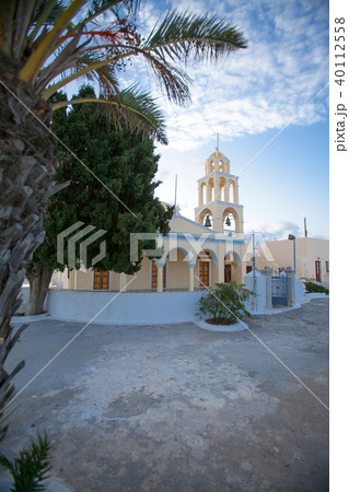 White architecture on Santorini island, Greece. 40112558
